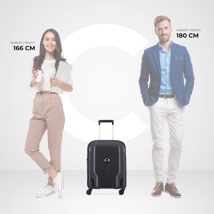 Kabinová kufr Delsey Clavel SLIM 55 cm Černá, fotografie 8