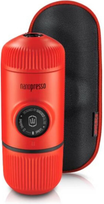 Cestovní kávovar s pouzdrem Wacaco Nanopresso – Lava Red