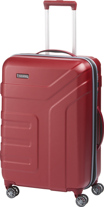 Střední rozšiřitelný kufr Travelite Vector 70 cm korálový