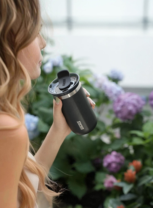 Termohrnek Wacaco Octaroma Lungo 300 ml Onyx Black, fotografie 4