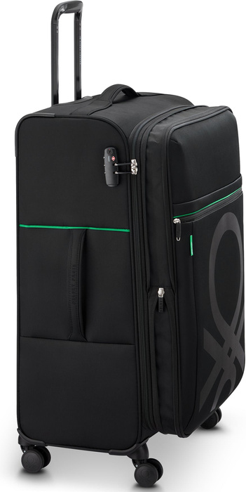 Velký kufr Delsey Benetton Color Block 77 cm černý, fotografie 3