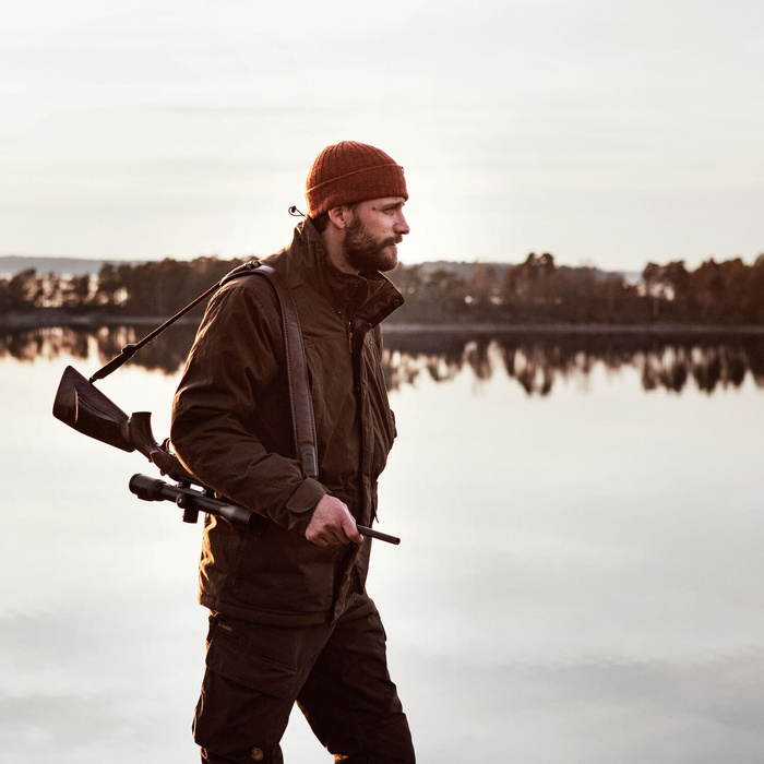 Zimní čepice Fjallraven Byron Hat Thin autumn leaf z jehněčí vlny, fotografie 3