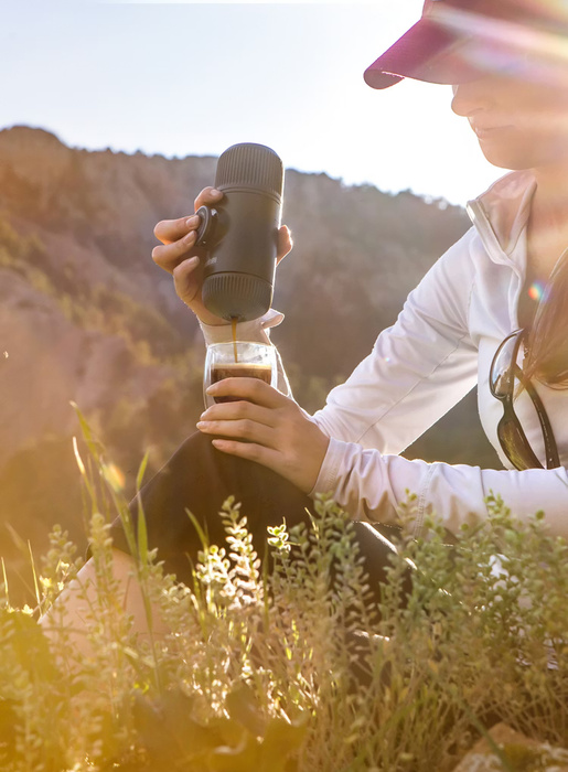 Cestovní kávovar s pouzdrem Wacaco Nanopresso – Black, fotografie 9