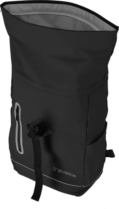 Městský rolovací batoh Travelite Basics Rollup 19L – černý, fotografie 4
