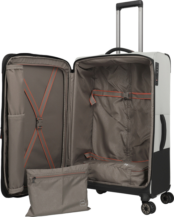 Velký kufr Travelite CrossLite 5.0 4K 77 cm Béžový, fotografie 7