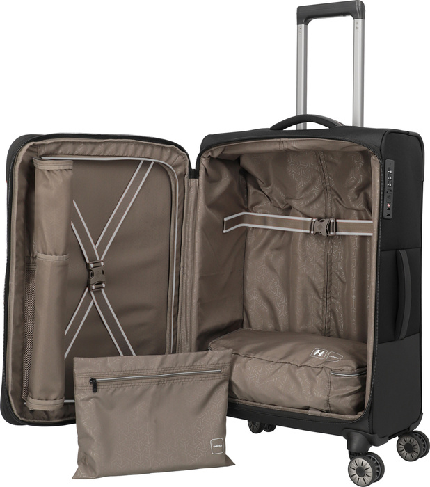 Střední kufr Travelite CrossLite 5.0 4K 66 cm – černý, fotografie 8