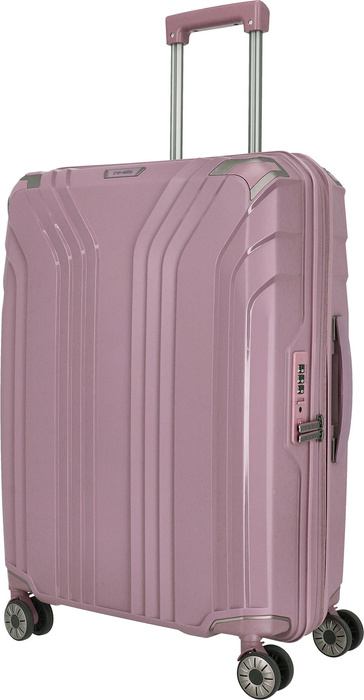 Střední rozšiřitelný kufr Travelite Elvaa 66 cm – rose