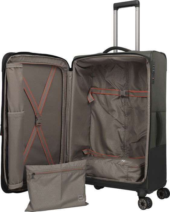 Velký kufr Travelite CrossLite 5.0 4K 77 cm – zelený, fotografie 7