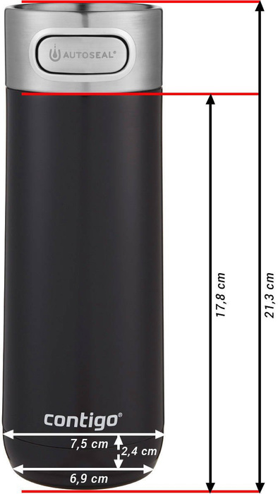 Termohrnek Contigo Luxe 470 ml Stainless Steel, fotografie 7