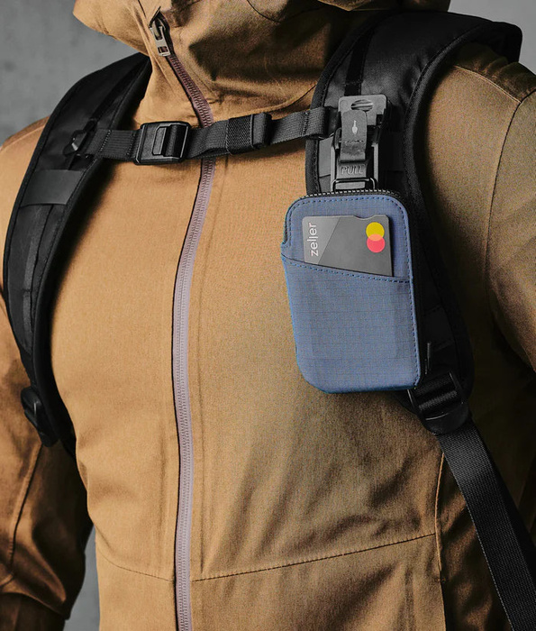 Peněženka Alpaka Zip Card Pouch - Blue, fotografie 10