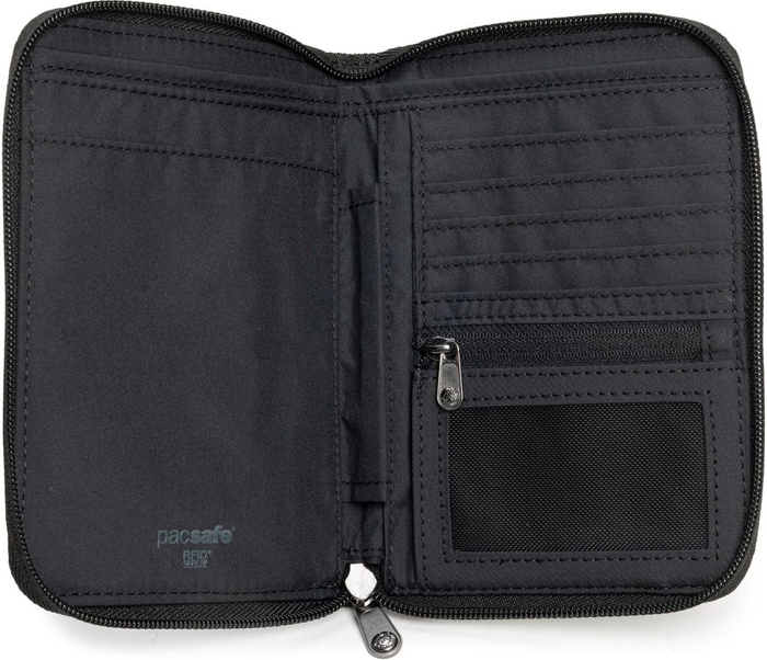Antikraderové etui Pacsafe RFIDsafe Compact Travel černé, fotografie 4